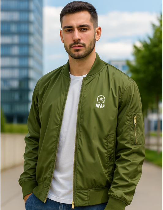 "Rebel Roots – Bomber Verde Militar" - No Future, All FIre
